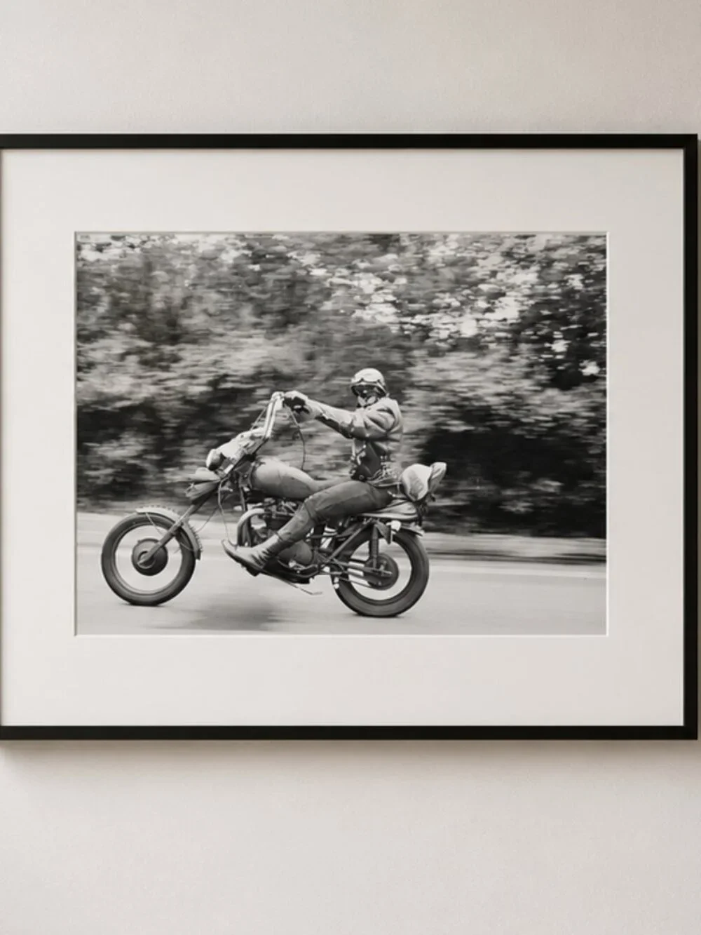 Biker Fine Art Photograph Print Janine Gordon B/w Vintage Harley Davidson